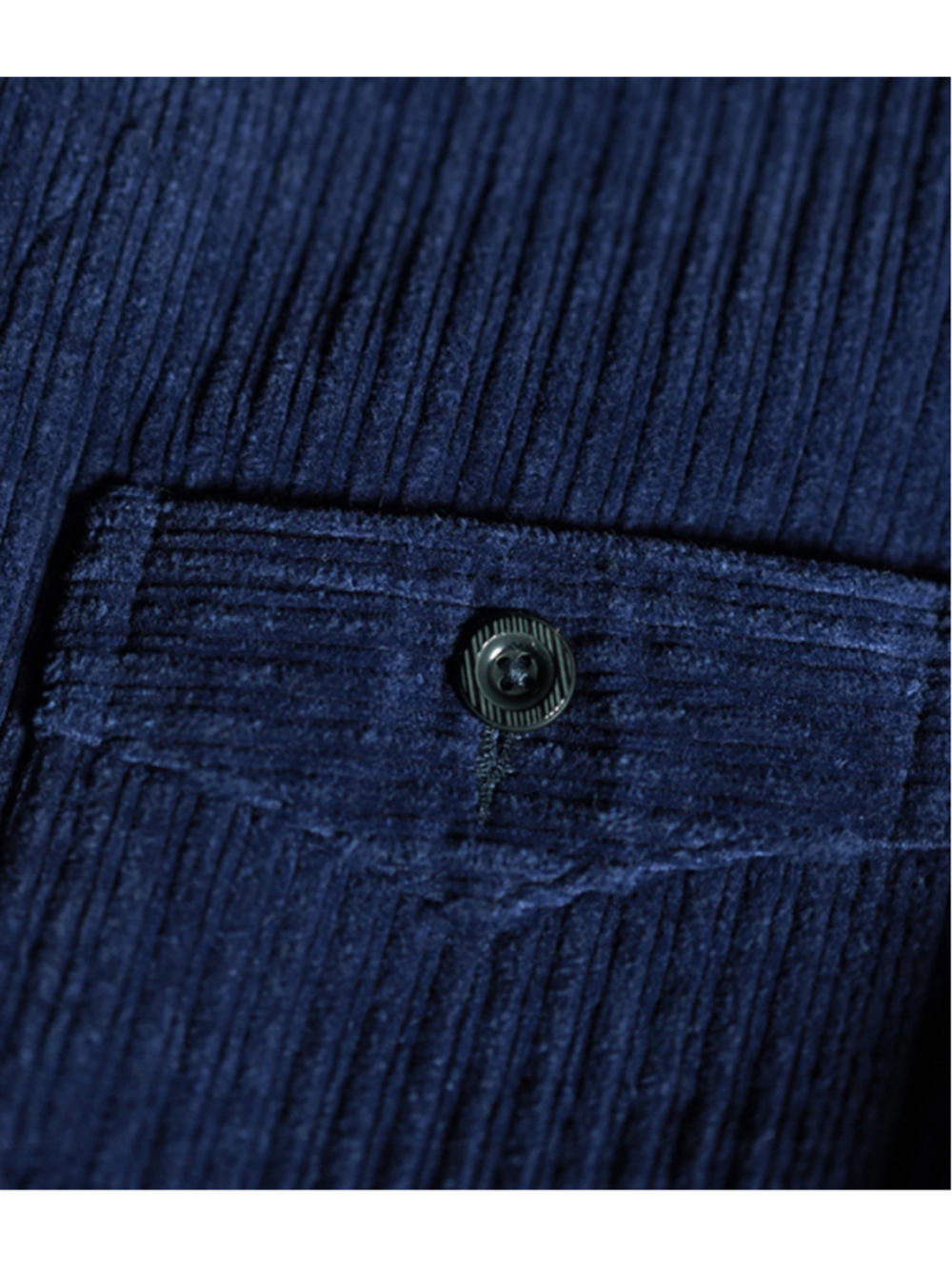 Annual Ring 1920s Indigo Corduroy Work Vest Navy Color Size L - Picture 9 of 14